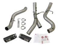 Thumbnail for aFe LARGE BORE-HD 4in 409-SS DPF-Back Exhaust w/Dual Black Tips 2017 GM Duramax V8-6.6L (td) L5P