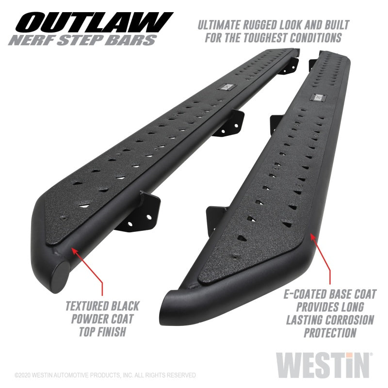 Westin Jeep Gladiator Nerf Step Bars Black