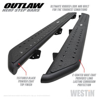 Thumbnail for Westin 2020 Jeep Gladiator Outlaw Nerf Step Bars - Textured Black
