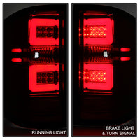 Thumbnail for Spyder Chevy 1500 14-16 Light Bar LED Tail Lights Red Clear ALT-YD-CS14-LBLED-RC
