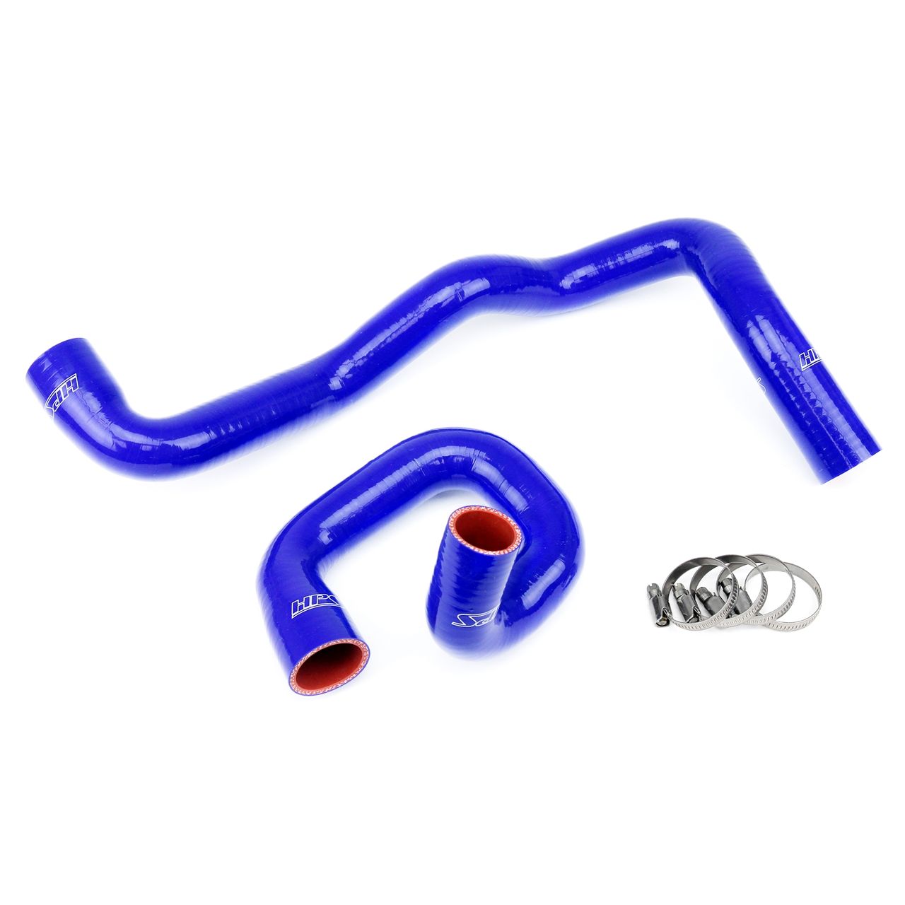 HPS Blue Reinforced Silicone Radiator Hose Kit Coolant for Ford 13-17 Focus ST Turbo 2.0L