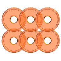 Thumbnail for KC HiLiTES Cyclone V2 LED - Replacement Lens - Amber - 6-PK