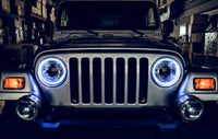 Thumbnail for Oracle Jeep Wrangler TJ 97-06 LED Waterproof Halo Kit - White SEE WARRANTY