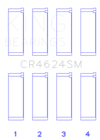 Thumbnail for King Hyundai G4KE / G4KC (Size +0.5) Rod Bearings (Set of 4)