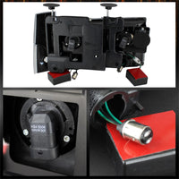 Thumbnail for Xtune GMC Yukon 92-93 Crystal Headlights w/ Corner & LED Bumper Black HD-JH-GMCCK88-LED-AM-BK-SET