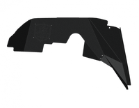 Thumbnail for Road Armor 18-20 Jeep Wrangler JL Stealth Front Fender Liner Body Armor - Black Steel
