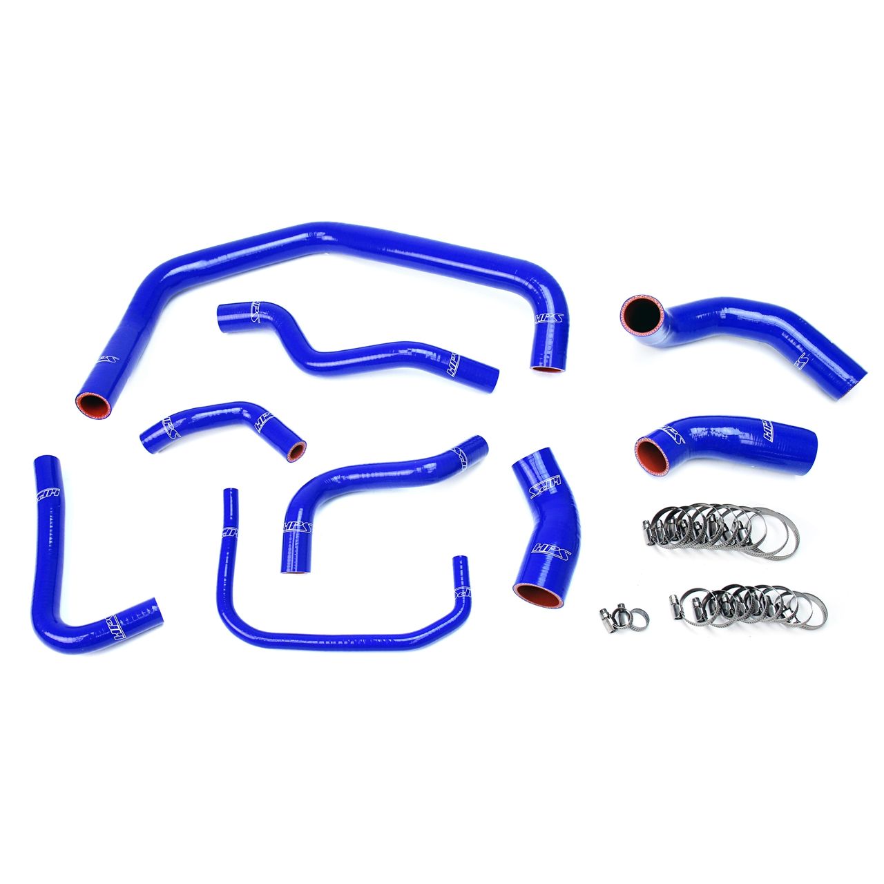 HPS Blue Reinforced Silicone Radiator Hose Kit Coolant for Ford 03-04 Mustang SVT Cobra 4.6L V8 Supercharged