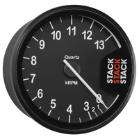 Thumbnail for Autometer Stack Clubman Tachometer 80mm 0-3-13K RPM - Black