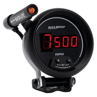 Thumbnail for Autometer Quick-Lite Digital 10K RPM Pedestal Mount 3 3/4in Tachometer Black Dial w/ Red LED