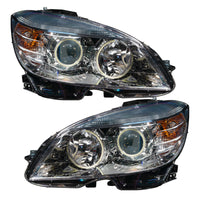 Thumbnail for Oracle 08-11 Mercedes Benz C-Class Pre-Assembled Headlights Chrome Housing w/o Cntrl SEE WARRANTY