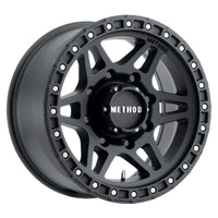 Thumbnail for Method MR312 18x9 +18mm Offset 8x170 130.81mm CB Matte Black Wheel