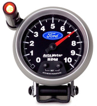 Thumbnail for Autometer Ford 3-3/4in. 10K RPM Pedestal w/ Ext. Quick-Lite Tachometer Gauge