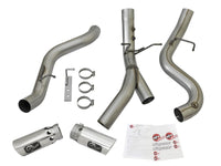 Thumbnail for aFe Large Bore-HD 4in 409-SS DPF-Back Exhaust w/Dual Polished Tips 2017 GM Duramax V8-6.6L (td) L5P
