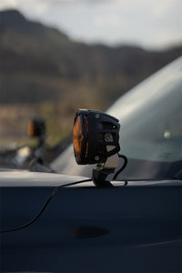 Thumbnail for Rigid Industries 360-Series 4in Fog w/ Amber PRO Lens - White (Pair)