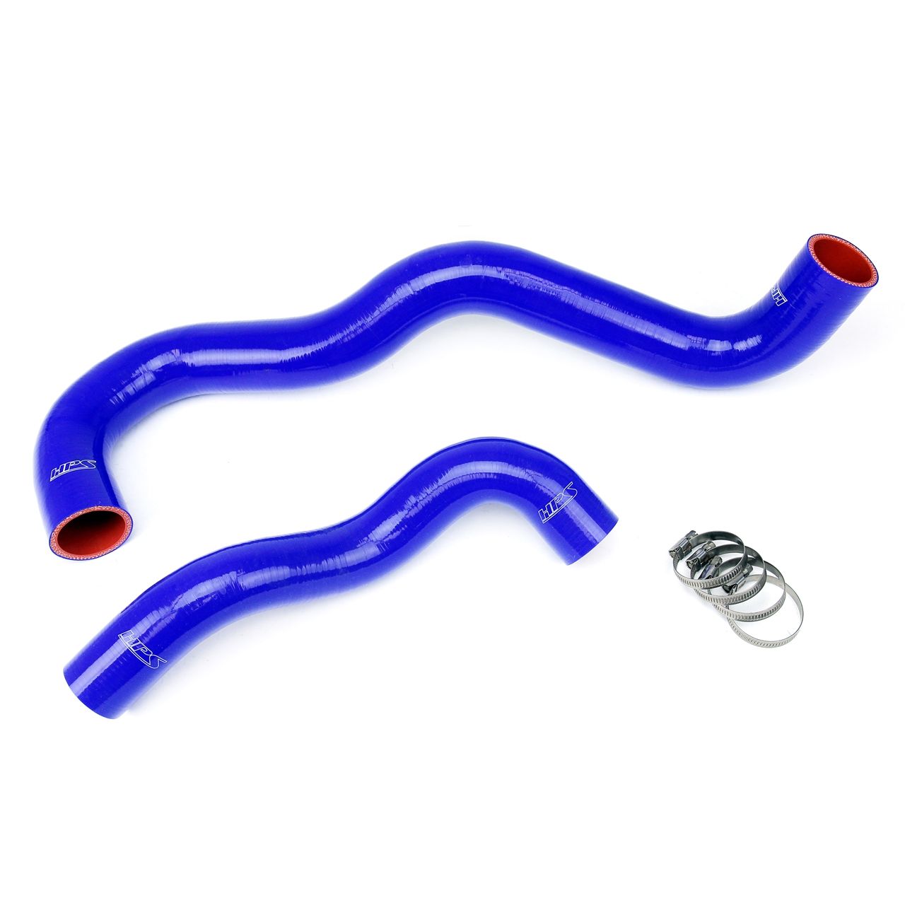 HPS Blue Reinforced Silicone Radiator Hose Kit Coolant for Ford 03-07 Excursion 6.0L Diesel w/ Twin Beam Suspension