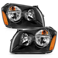 Thumbnail for ANZO 2005-2007 Dodge Magnum Crystal Headlight  Black Amber