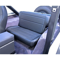 Thumbnail for Rugged Ridge Fold & Tumble Rear Seat Black 76-86 Jeep CJ7/Laredo/Renegade