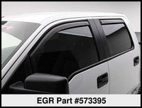 Thumbnail for EGR 04-13 Ford F150 Crew Cab In-Channel Window Visors - Set of 4 - Matte (573395)