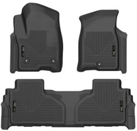 Thumbnail for Husky Liners 21-23 Suburban/Tahoe/Yukon/Yukon XL Weatherbeater Front & 2nd Seat Floor Liners - Black