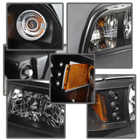 Thumbnail for Spyder Ford Mustang 87-93 1PC LED (Replaceable LEDs)Crystal Headlights Black HD-YD-FM87-1PC-LED-BK
