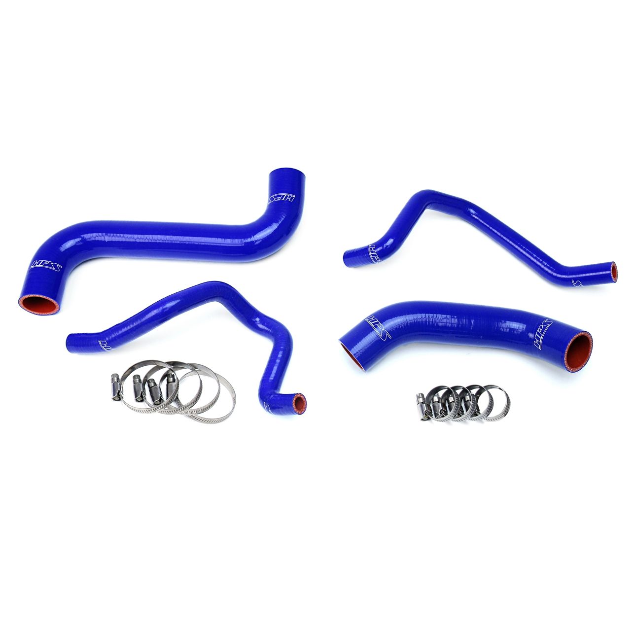 HPS Blue Reinforced Silicone Radiator + Heater Hose Kit for Subaru 2006-2007 Impreza 2.5L Non Turbo Left Hand Drive
