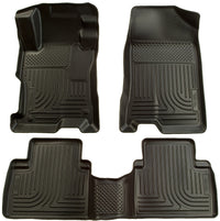 Thumbnail for Husky Liners 06-11 Honda Civic (4DR) WeatherBeater Combo Black Floor Liners