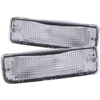 Thumbnail for ANZO 1989-1995 Toyota Pickup Euro Parking Lights Chrome w/ Amber Reflector