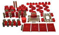Thumbnail for Energy Suspension 67-79 GM Camaro / Firebird w/ Multi Leaf Springs Red Hyper-Flex Master Bushing Set