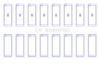 Thumbnail for King Chevrolet BBC 369-502 Gen IV, V, VI (Size 010) Performance Connecting Rod Bearing Set - 8