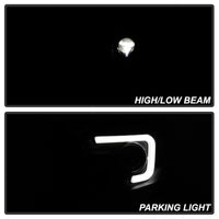 Thumbnail for Spyder 14-17 Toyota Tundra(SR/SR5) Light Bar Projector Headlights - LED - Black PRO-YD-TTU14AP-BK