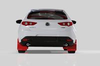 Thumbnail for Rally Armor 19-25 Mazda3 Hatchback Black UR Mud Flap w/Red Logo