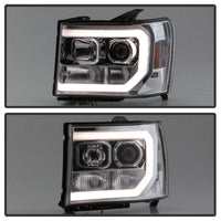Thumbnail for Spyder GMC Sierra 1500/2500/3500 07-13 V2 Projector Headlights - Chrome PRO-YD-GS07V2-LBDRL-C