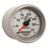 Thumbnail for Autometer UL II Boost Gauge 2-1/16in Mechanical Pressure Ultra-Lite Gauge 35PSI