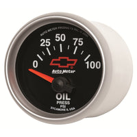 Thumbnail for Autometer Oil Pressure 2-1/16, 0-100 PSI - Red Bowtie