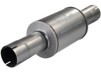 Thumbnail for aFe Atlas Exhausts Mufflers Al Steel EXH Muffler 4 ID In/Out 8 Dia x 12L AL