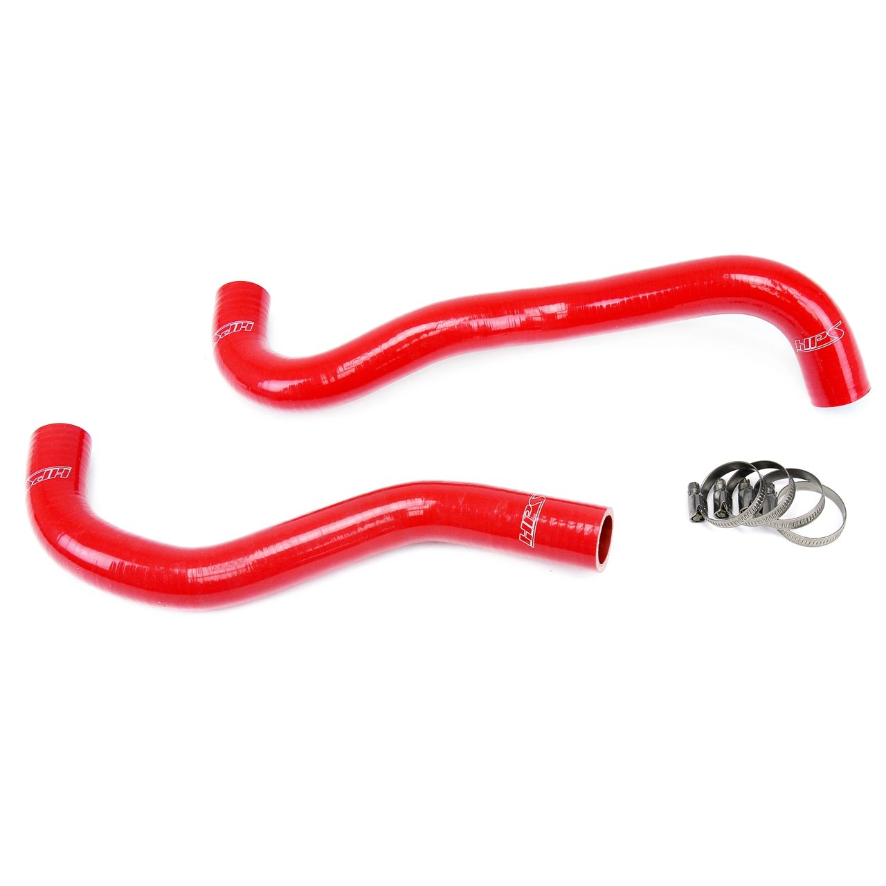 HPS Red Reinforced Silicone Radiator Hose Kit Coolant for Honda 12-15 Civic Si