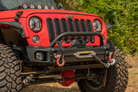 Thumbnail for Rugged Ridge Arcus Front Bumper Tube Overrider Black JK