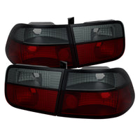 Thumbnail for Spyder Honda Civic 96-00 2Dr Crystal Tail Lights Red Smoke ALT-YD-HC96-2D-CRY-RS