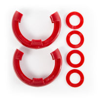 Thumbnail for Rugged Ridge Red 3/4in D-Ring Isolator Kit