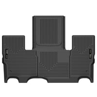 Thumbnail for Husky Liners 2022 Jeep Grand Wagoneer WeatherBeater 2nd Seat Black Floor Liners
