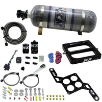 Thumbnail for Nitrous Express 4500 RNC Conventional Nitrous Plate Kit w/.375in Solenoid w/12lb Bottle