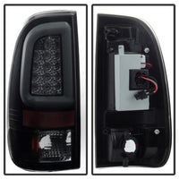 Thumbnail for Spyder 97-03 Ford F150 Stylsd. F250 V3 Lght Bar LED Tail Lights - Blk Smk ALT-YD-FF15097V3-LBLED-BSM