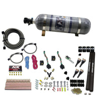 Thumbnail for Nitrous Express 4 Cyl SX2 Nozzle Nitrous Kit (100-300HP x 2) w/Composite Bottle