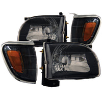 Thumbnail for ANZO 2001-2004 Toyota Tacoma Crystal Headlights Black