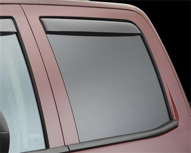 WeatherTech 14+ Chevrolet Silverado 1500 Rear Side Window Deflectors - Dark Smoke