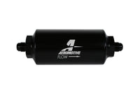 Thumbnail for Aeromotive In-Line Filter - (AN-6 Male) 10 Micron Fabric Element Bright Dip Black Finish