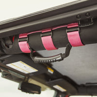 Thumbnail for Rugged Ridge Ultimate Grab Handles Pink 55-20 CJ/Jeep Wrangler /JT