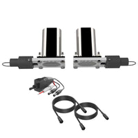 Thumbnail for QTP Bolt-On QTEC Dual Low Profile Oval Electric Cutout Valves - Pair