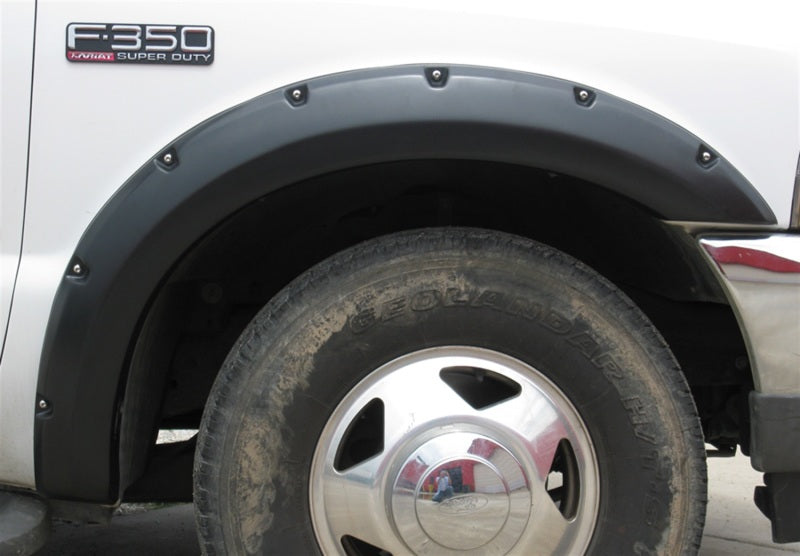 Lund 99-10 Ford F-250 RX-Rivet Style Smooth Elite Series Fender Flares - Black (2 Pc.)