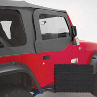 Thumbnail for Rugged Ridge Upper Soft Door Kit Black Diamond 03-06 Jeep Wrangler